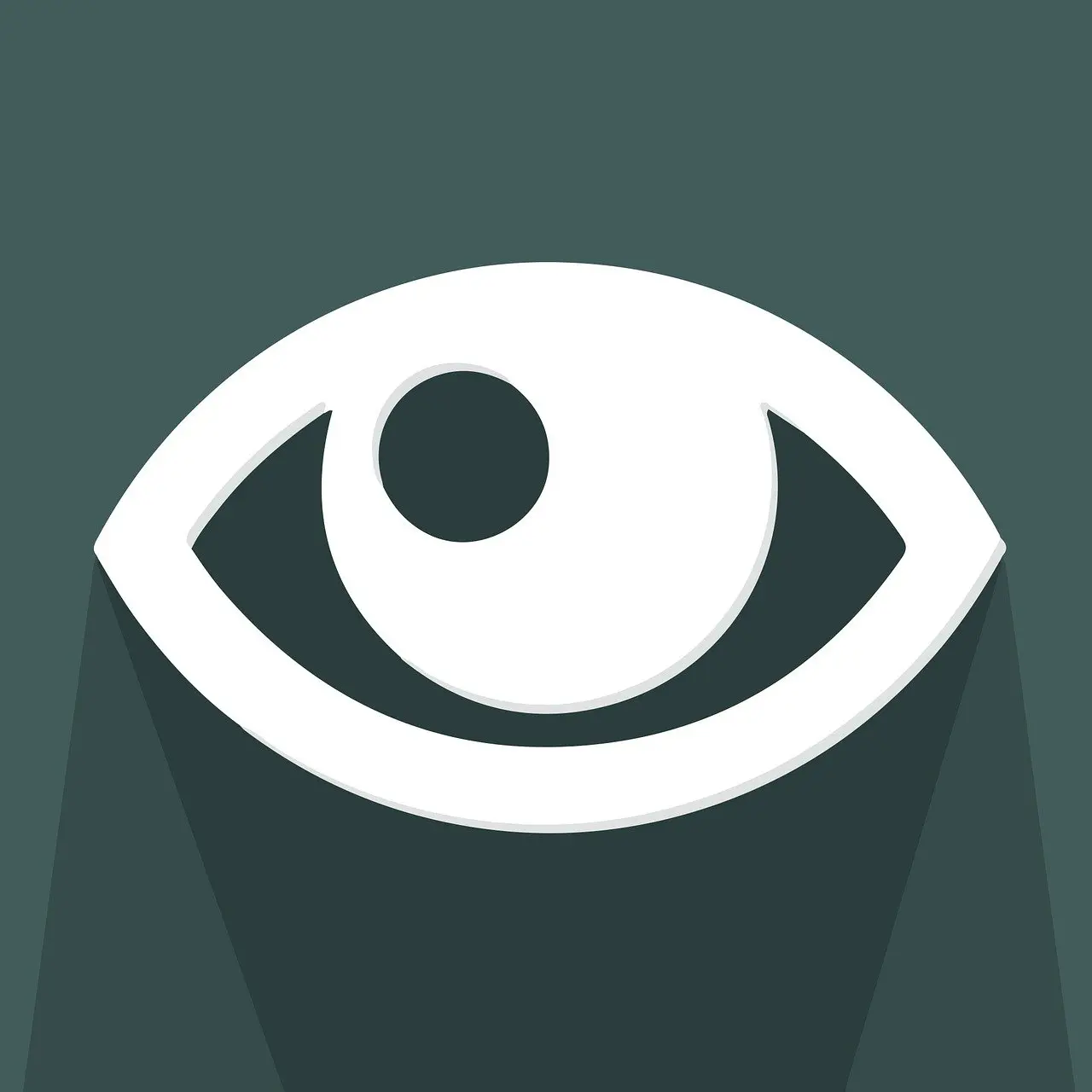 Grafik mit weißen Auge
