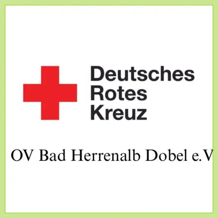 Bild in Bild Rotes Kreuz und Schriftzug Deutsches Rotes Kreuz