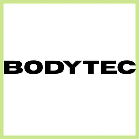 Schwarze Blockschrift BODYTEC .