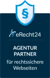 Firmenlogo mit weißer Schrift AGENTUREN PARTNER f